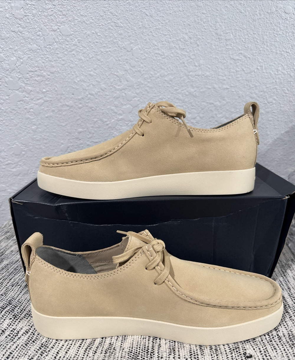 Everlane Desert Shoe Beige Suede Lace Shoes Low Top Loafers Mens 9.5 Preppy